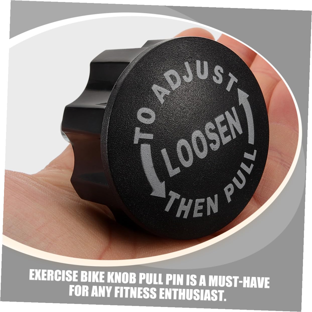 COOLHIYA Exercise Bike Pull Pin Knob Replacement Part 2.55X2.16In Rotating Screw Knob for Stationary Fitness Equipment Home Gym Accessory Easy Installation