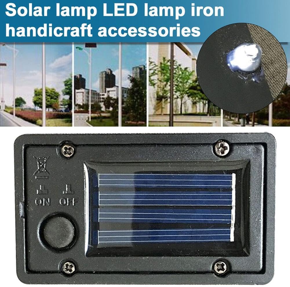 Generic (1 Battery Box, Solar Lantern Light Replacement Solar Battery Box for Solar Lights Replacement Top with Auto