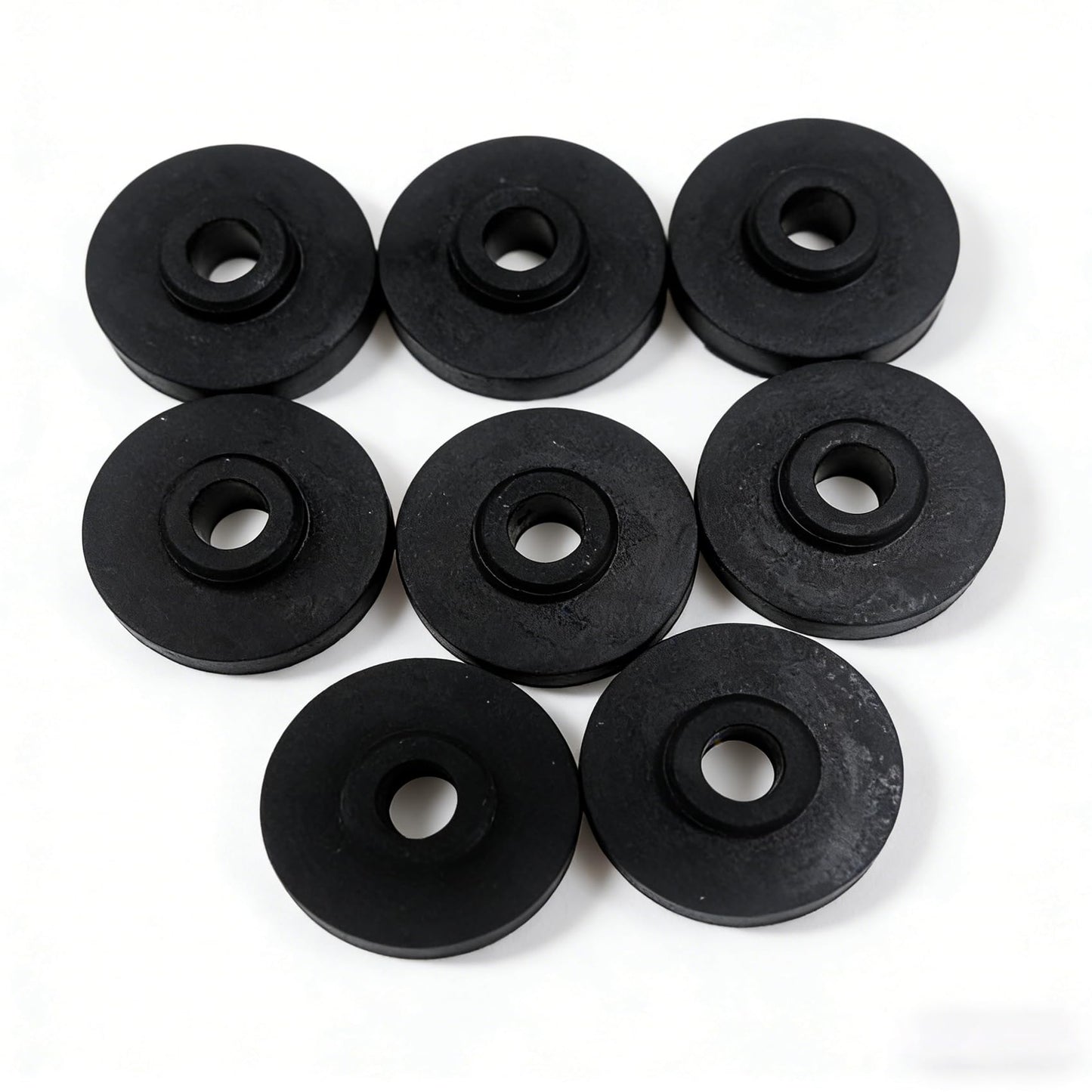8 Pack Rubber Feet,Diameter: 1.34 in High Damping Vibration Damping Ring for Electric Motor,Refrigeration Compressor,Quiet Vibration Reduction Place (Natural Rubber) (8NaturalRubber)