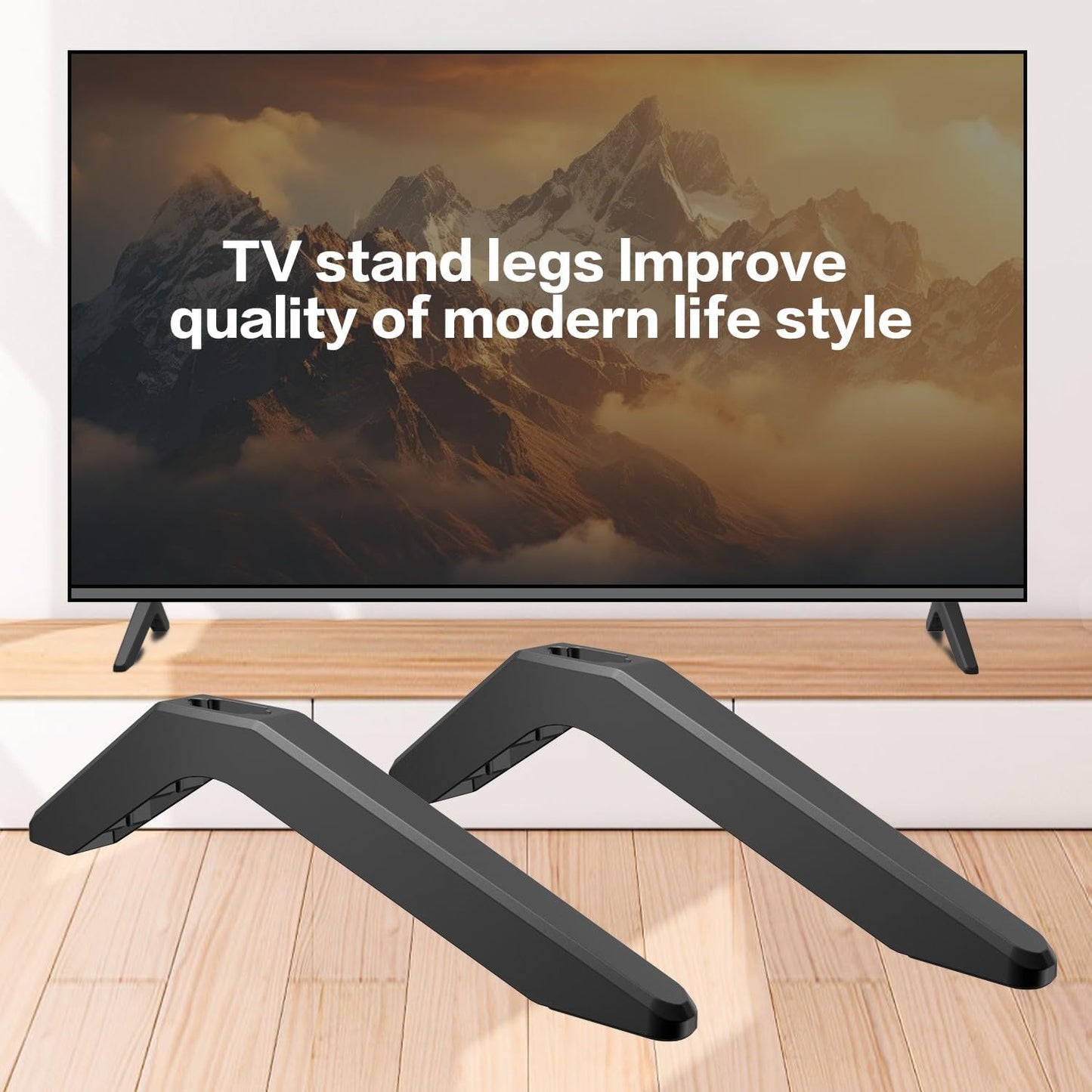 32-80in) Metal Base Stand for TCL Smart Tvs,TV Replacement feet - Fit for Select Models for Samsung, Hisense, Roku,LG