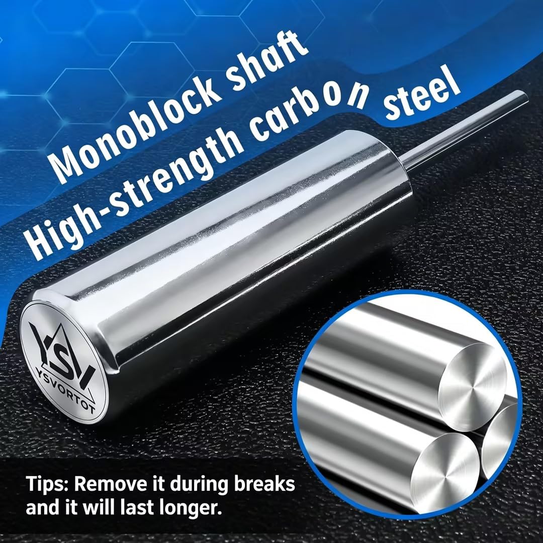 YSVORTOT Weight Stack Pin Extender for Cable Machine & Home Gym |10mm & 8mm Diameter | Heavy-Duty Steel Construction | Magnetic Safety Design | Actual Adds Up to 80 lbs Extra Weight