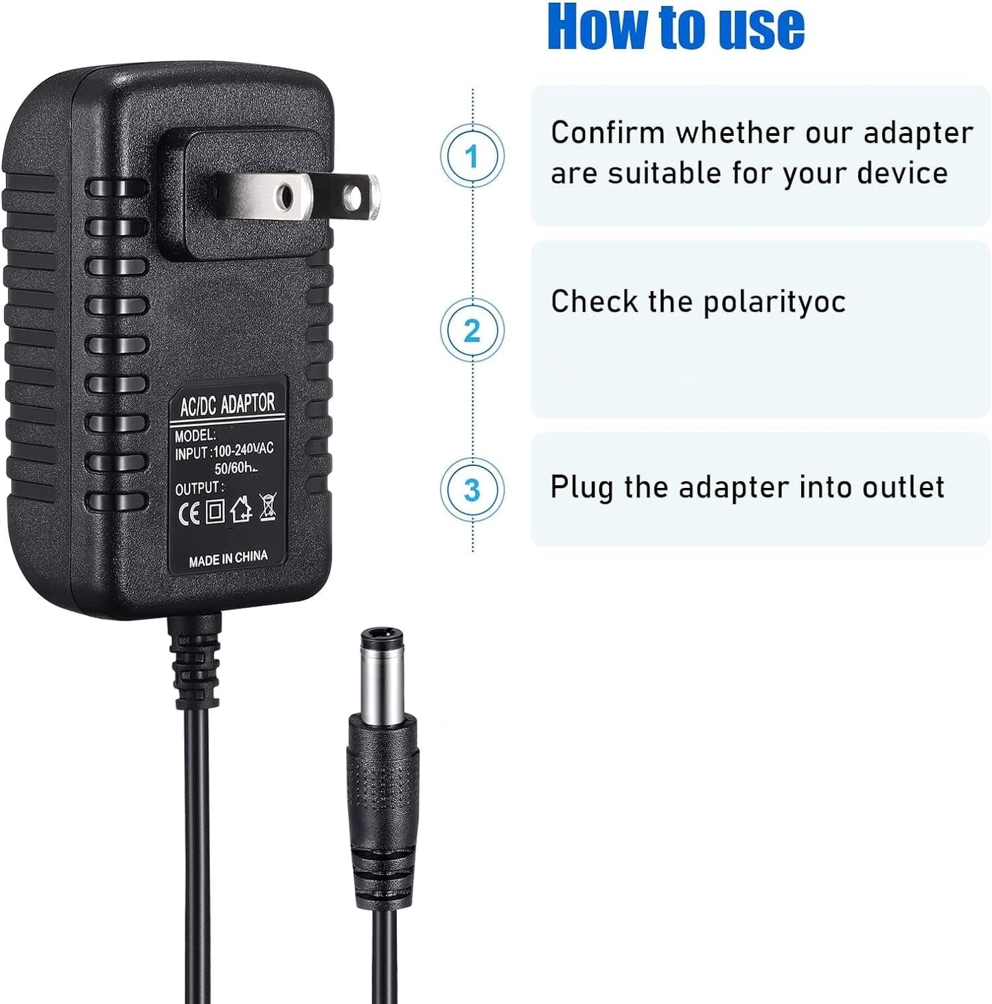 Latskrpk 5V BRRC114 DC5V 0.3A Adapter for Serene Evolution White Noise Sound Machine with Remote Control Replacement
