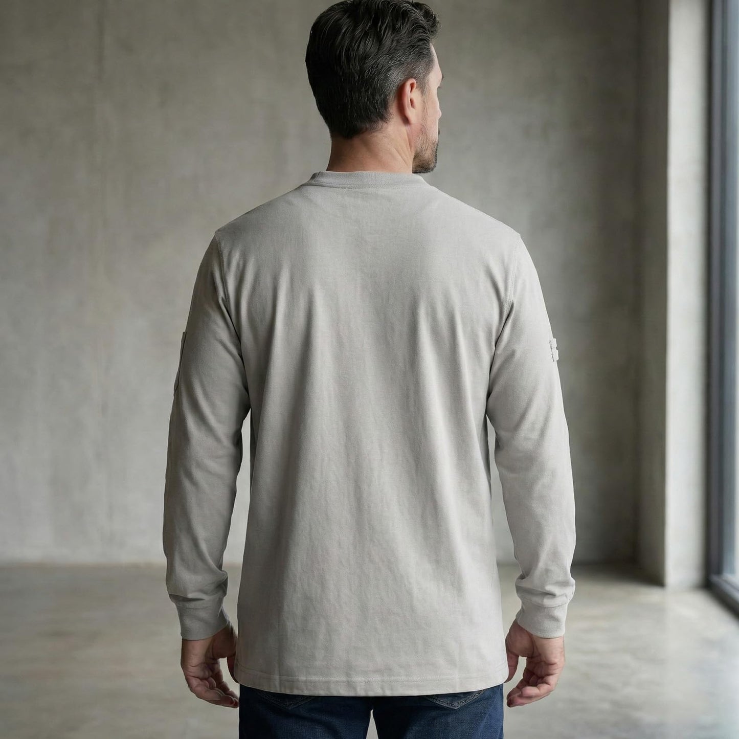 ARCCAPTAIN iControl [Non-HF] Plasma Cutter CUT55 MP & FR Shirts for Men 8oz 100% Cotton Fire Resistant Henley Shirt