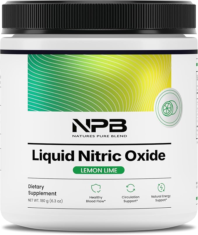 Nature's Pure Blend Liquid Nitric Oxide Supplements for Men ??L-Arginine Powder ??Nitric Oxide Booster & Circulation Supplement ??Blood Flow Support, L Arginine and L Citrulline ??5000 MG