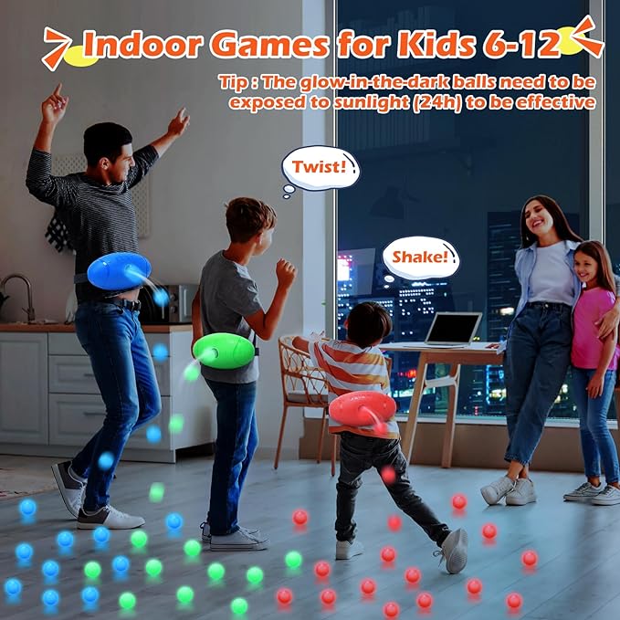 Skirfy Party Shaking Swing Balls Game Set for Kids Adults,Backyard Family Toy with 40 Balls, Birthday 4th of July Games Outdoors Indoors Bachelorette Party Games for Boys and Girls Age 5 6 7 8 9+
