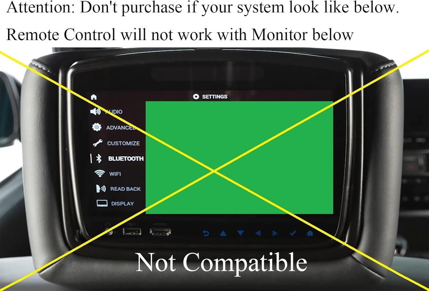 XINJISHIMIN QX80 2014 2015 2016 2017 2018 2019 2020 2021 Replacement Remote Control for Infiniti Rear Entertainment DVD
