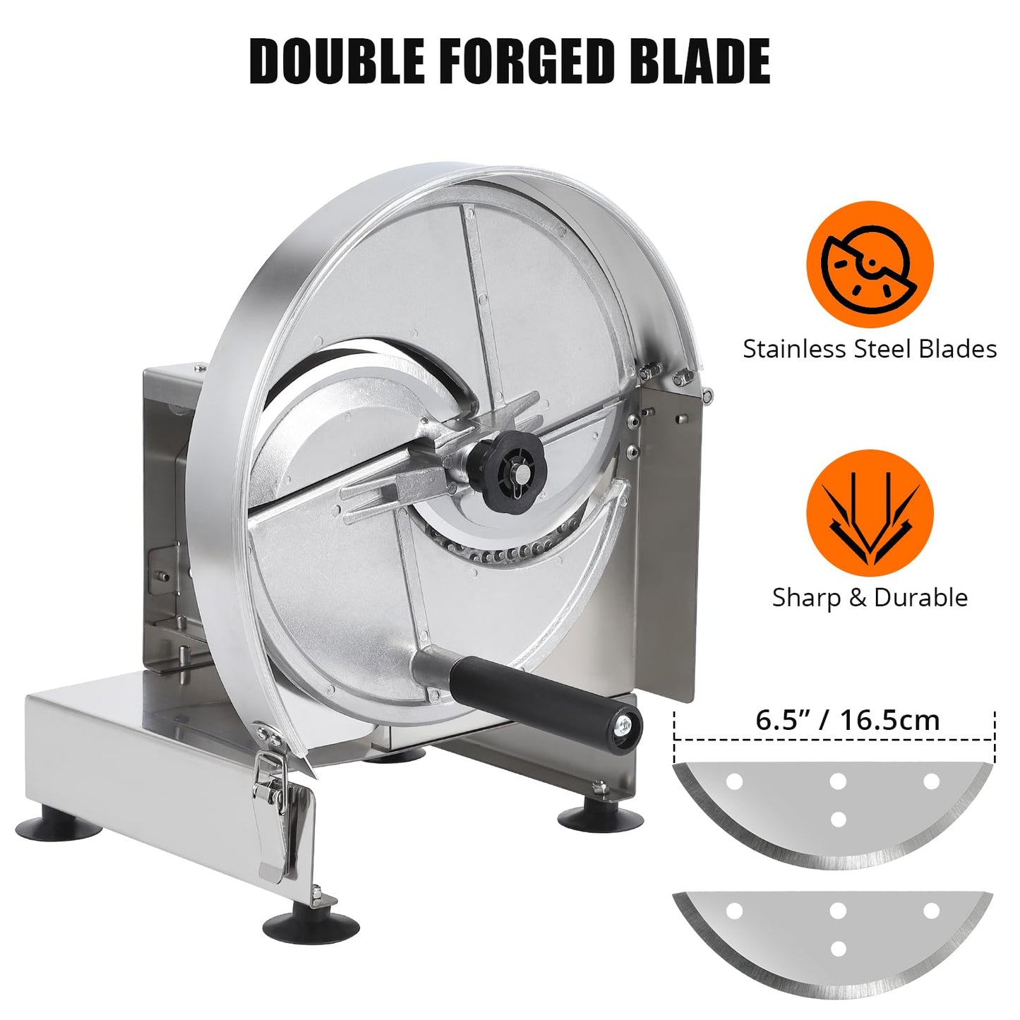 Commercial Vegetable Fruit Slicer, 0.2-10mm Adjustable Thickness, Stainless Steel Manual Vegetable Cutter Machine for Slicing Fruit Potato Lemon Onion Cabbage Tomato