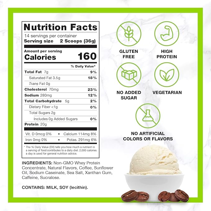 Chike Sweet Cream High Protein Iced Coffee, 20 G Protein, 2 Shots Espresso, 2 G Sugar, Keto Friendly and Gluten Free, 14 Servings (17.8Ounce)