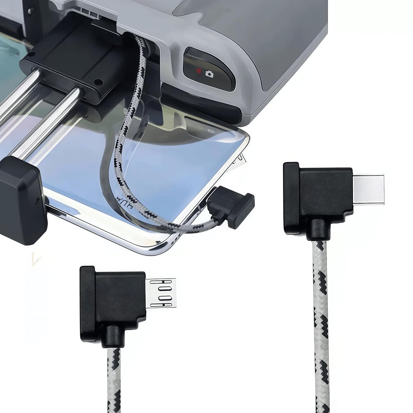 1FT/30CM 17/16/15, Mini/SE/2 USB Micro to USB C Remote Controller Cable Accessories for iPhone Link for DJI/Mavic