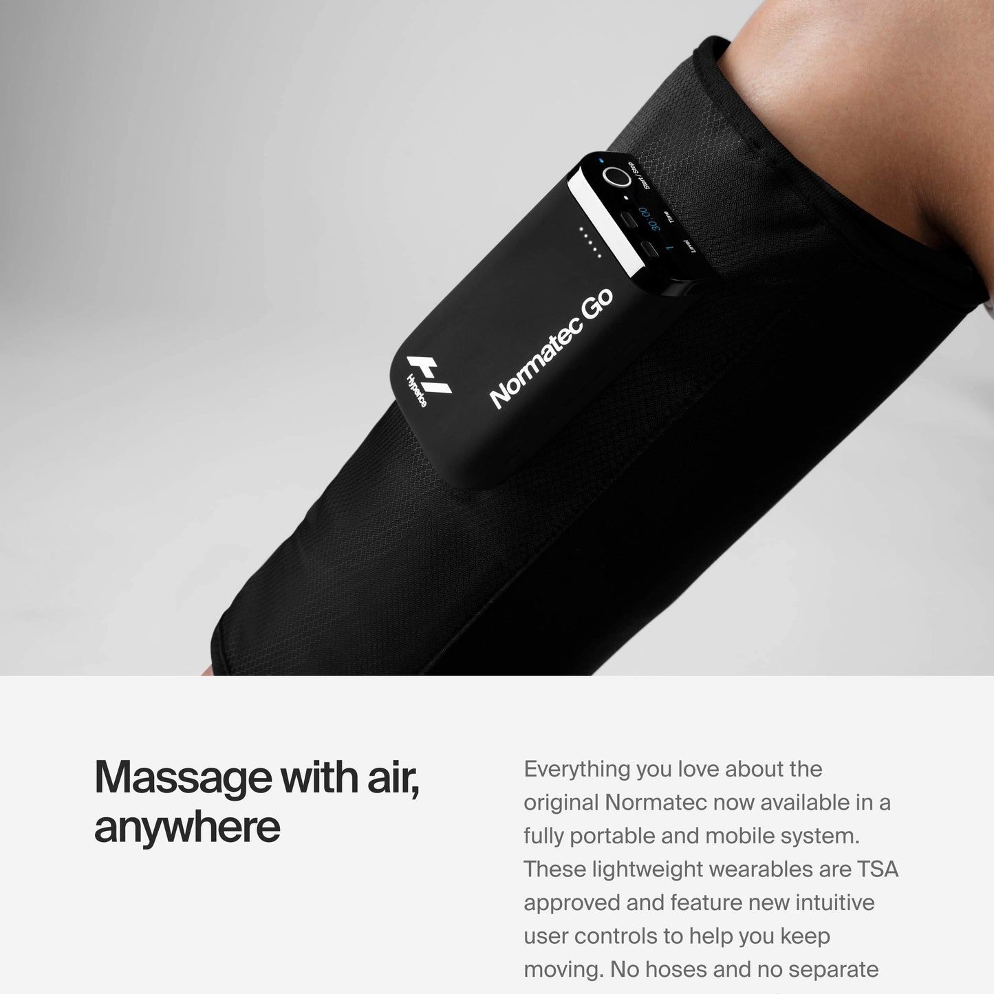 Hyperice Normatec Go Calf - Recovery System with Patented Dynamic Compression Massage Technology - Targeted Relief for Pain and Inflammation