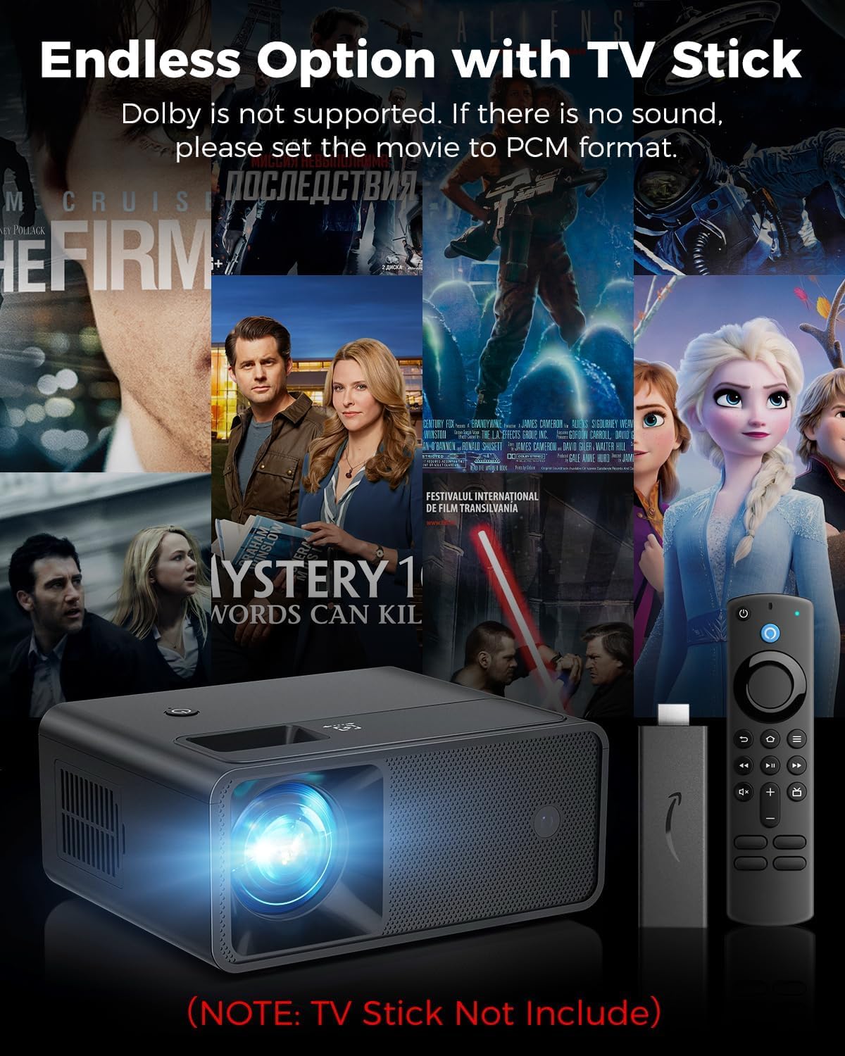 CiBest 2025 1080P Portable Mini Projector White, Upgraded Full HD Projector, Movie Projector Compatible