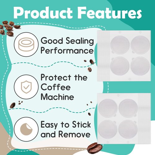200 Pcs Espresso Coffee Capsules Foil Seals - 37mm Aluminum Espresso Lids Foil Seals Stickers Compatible with Nespresso Original Line Machines, Reusable Capsule Seals for Refillable Coffee Pods