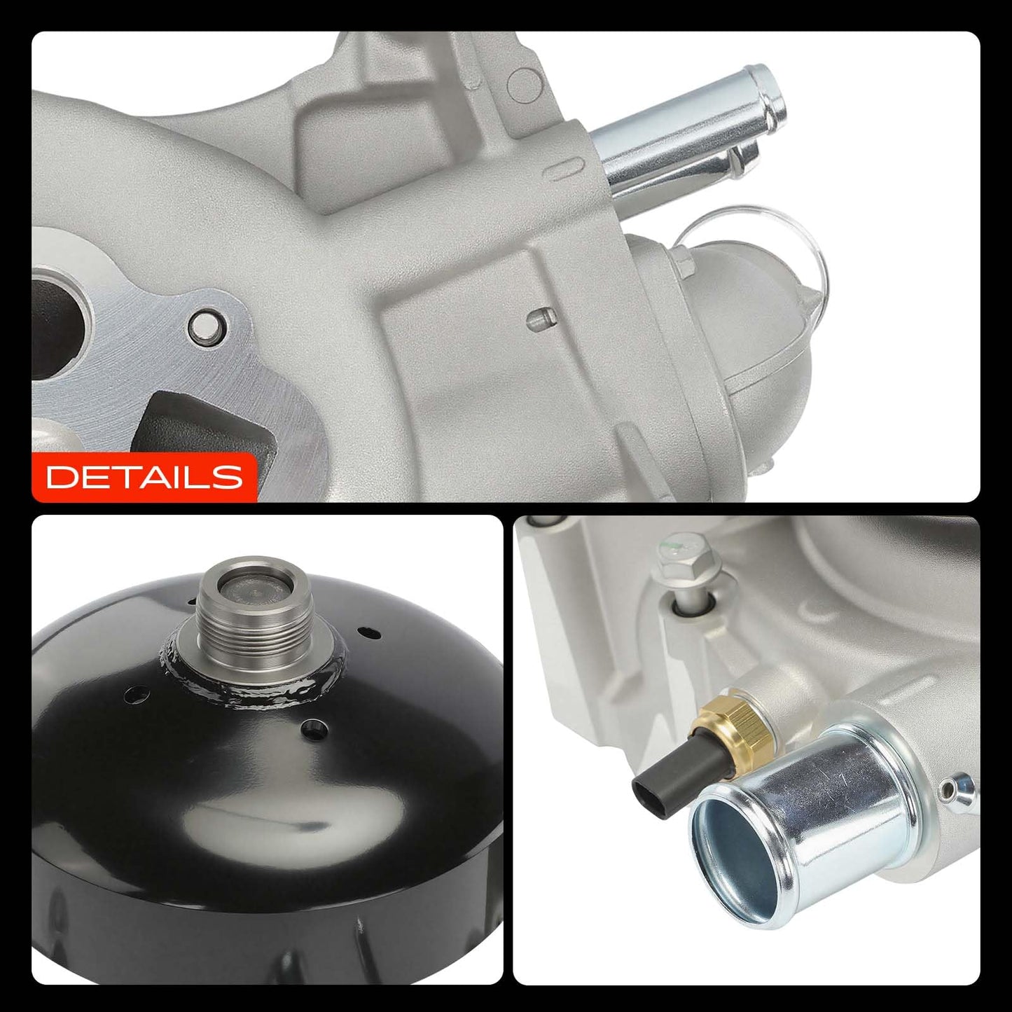 A-Premium Engine Water Pump with Gasket Compatible with Chevrolet Silverado 1500 2019-2021, Tahoe 2021, Suburban 2021 & GMC Sierra 1500 2019-2021, Yukon 2021 & Cadillac Escalade 2021, Escalade ESV