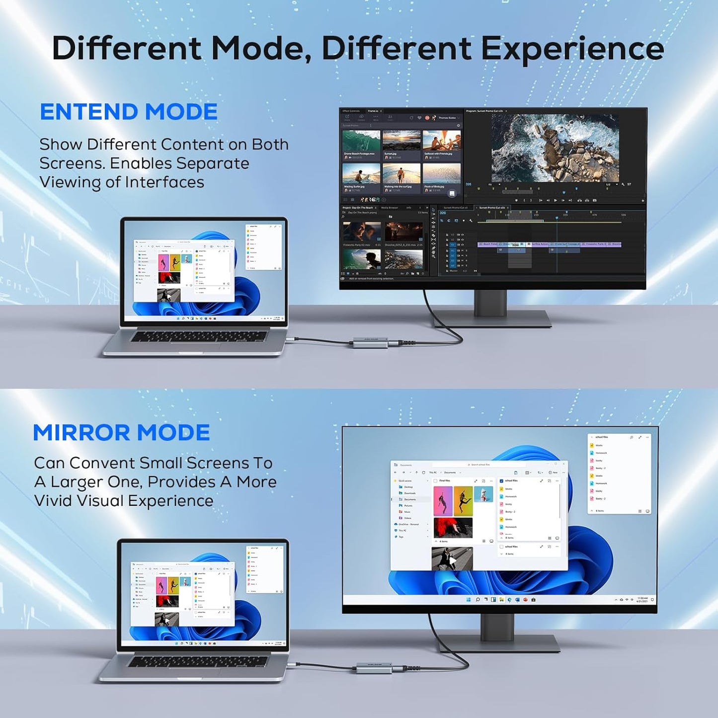 WENTER 3.0 10/8.1/8/7 USB to HDMI Adapter, USB HDMI Audio Video Graphics Converter Cable for Laptop Monitor Desktop TV