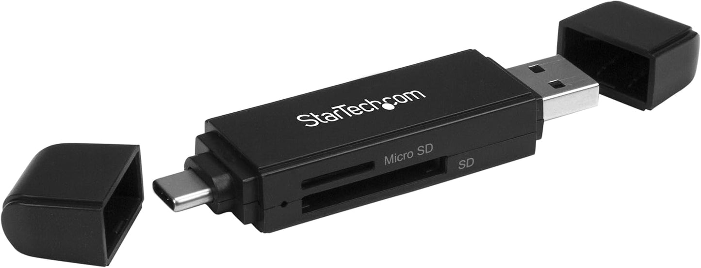 StarTech.com 3.0 5Gbps USB Memory Card Reader - USB SD Card Reader - Compact - - USB Card Reader - MicroSD USB Adapter