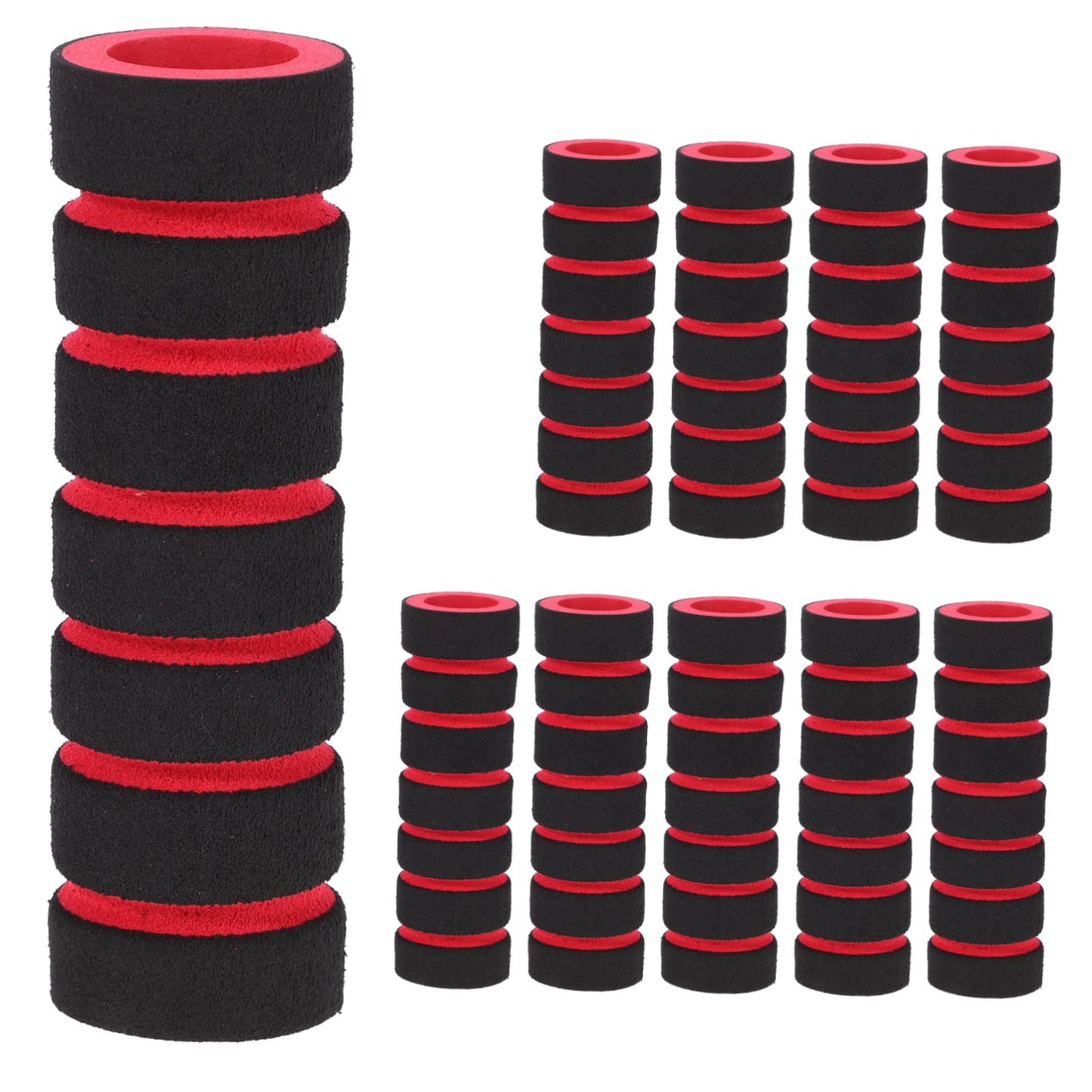 balacoo Replacement Sponge Roller Covers 4.33X1.25X1.57 Inch Foam Pads for Exercise Machines Leg Curl and Extension Equipment Comfortable Gym Grip Protectors for Ab Training