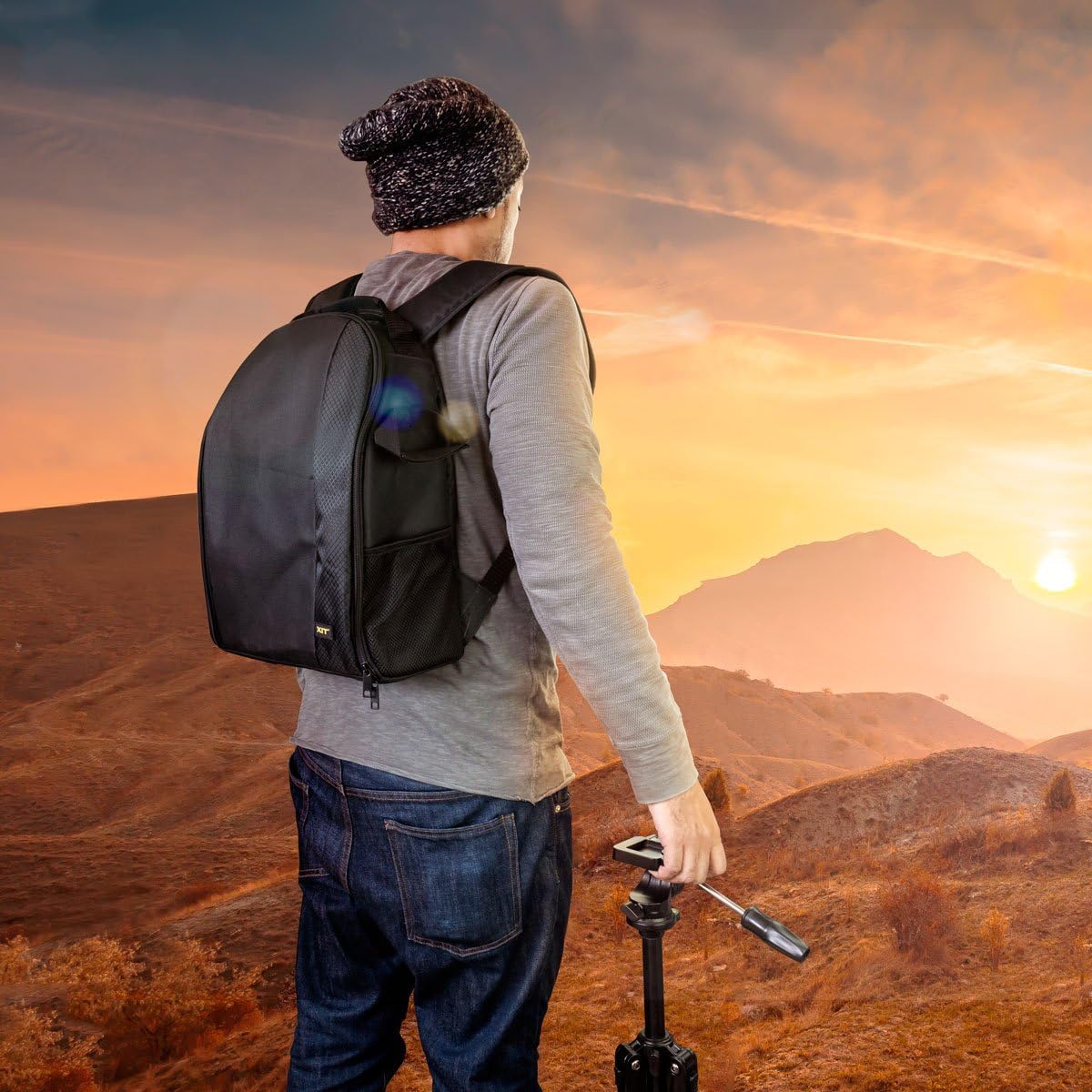Backpack D300, D300S, D3000, D3100, D3200, D3300, D5000, D5100, D5200, D5300 Deluxe Digital Camera / Video Padded