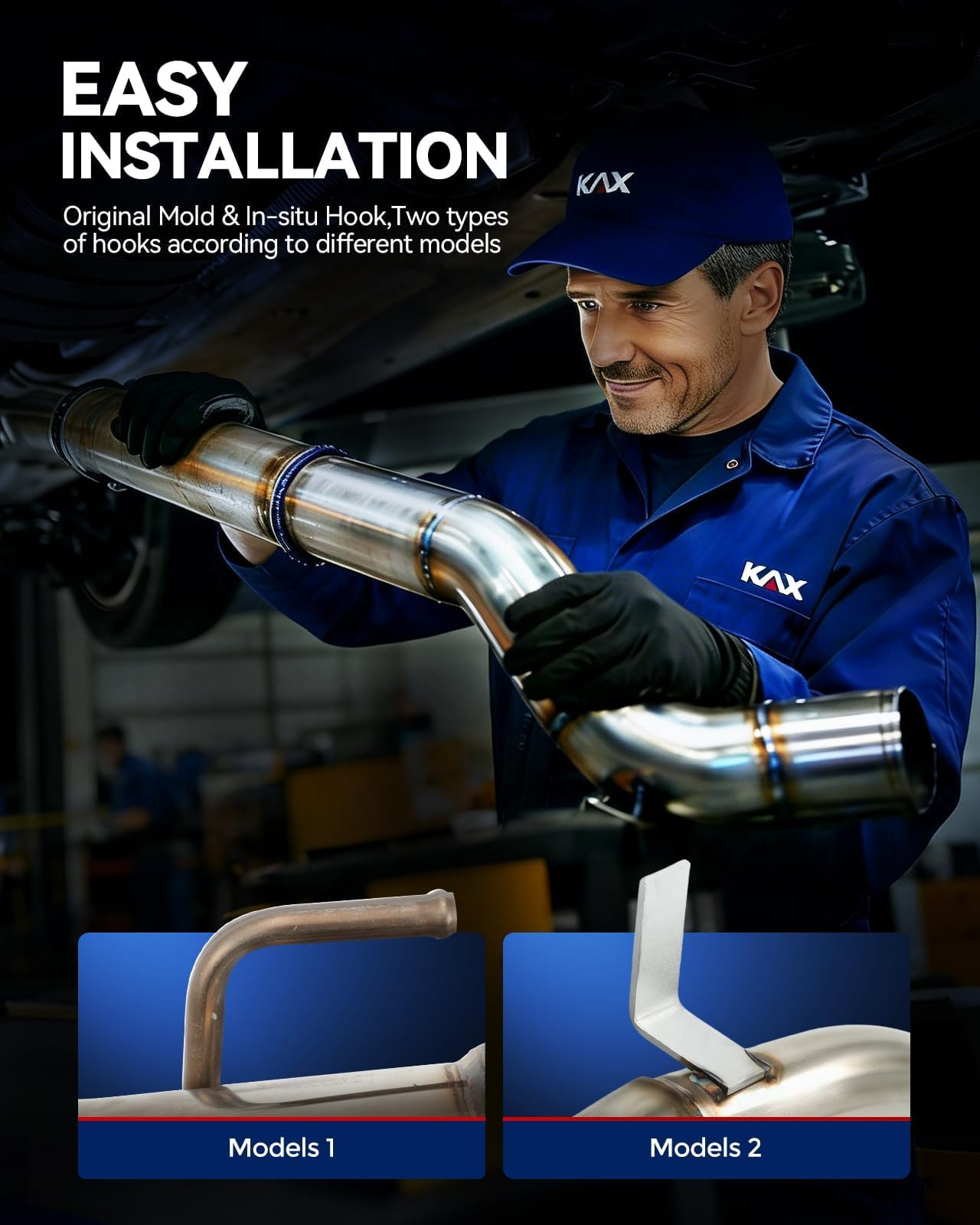 KAX Stainless Steel Cat Back Exhaust System Compatible with 2017-2018 Toyota Corolla iM