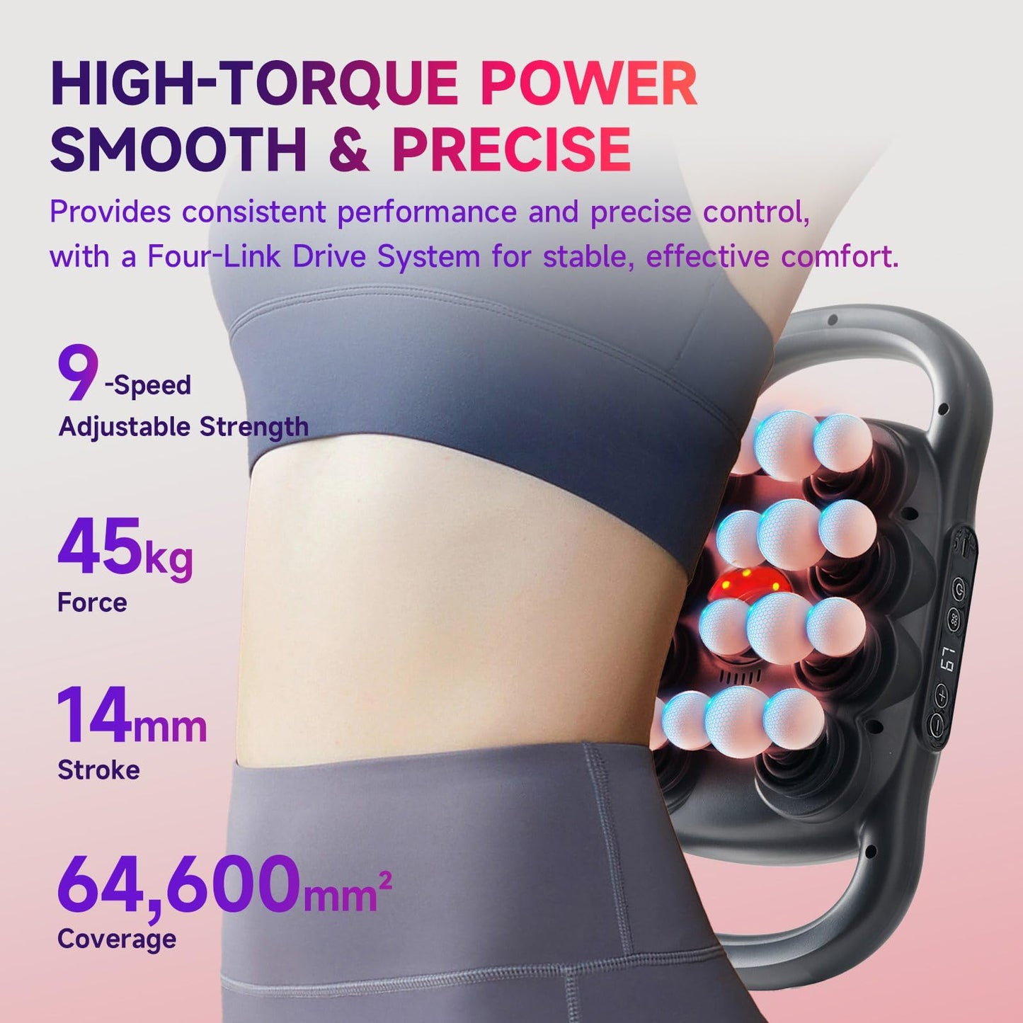 LOVMASSG 24-Heads Massage Gun Set for Full-Body Recovery, Deep Tissue Percussion Muscle Massager with 9 Modes, Quiet High-Power Back Massager for Gym, Office & Home,