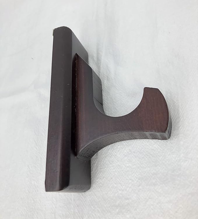 Sword Wall Mount Display Hooks - Wood Sword Holder Rack, Hanger for Martial Arts Weapons, Axe, Knife, Dagger, Lightsaber and Wizard Wand at Home or Office