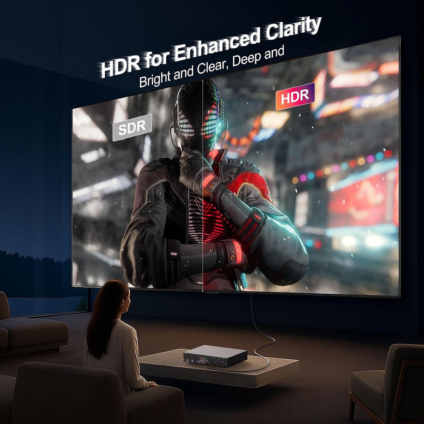 10 5-Pack, 4K 10FT, 2.0 4K@60Hz, 2K@165/144/120Hz,1080P, 3D, 2.2, CL3 FT HDMI Cable High Speed HDMI Cord HDMI to HDMI