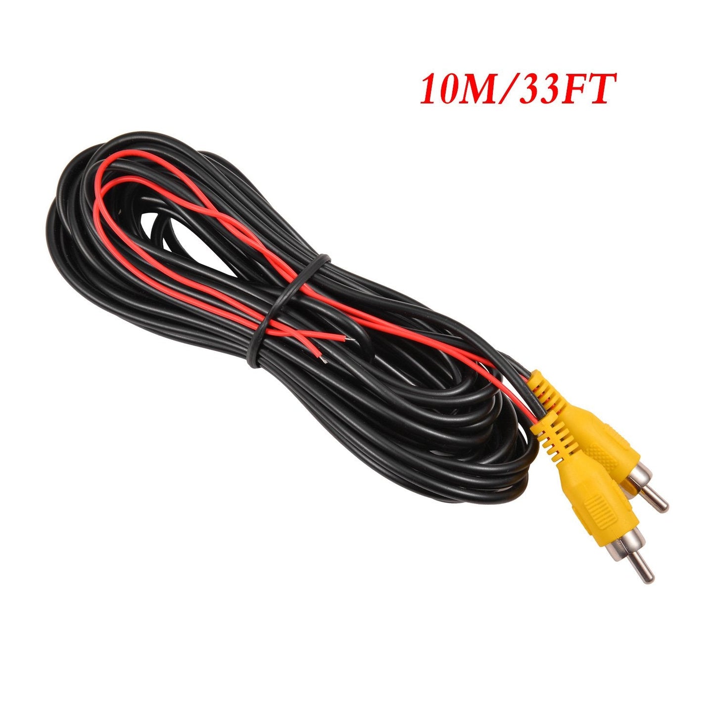 Wire(33FT/10m),AV DALLUX Backup Camera RCA Video Cable,Car Reverse Rear View Camera with Detection Extension Cable