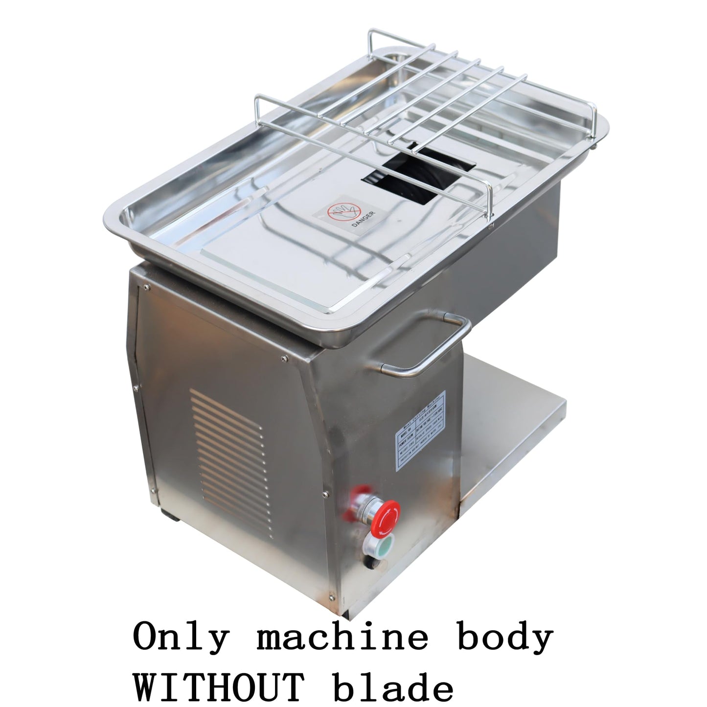 HQHAOTWU Commercial Stainless Steel Meat Slicer Body for 110V QX Meat Cutting Machine Cutter Standard Feed Port
