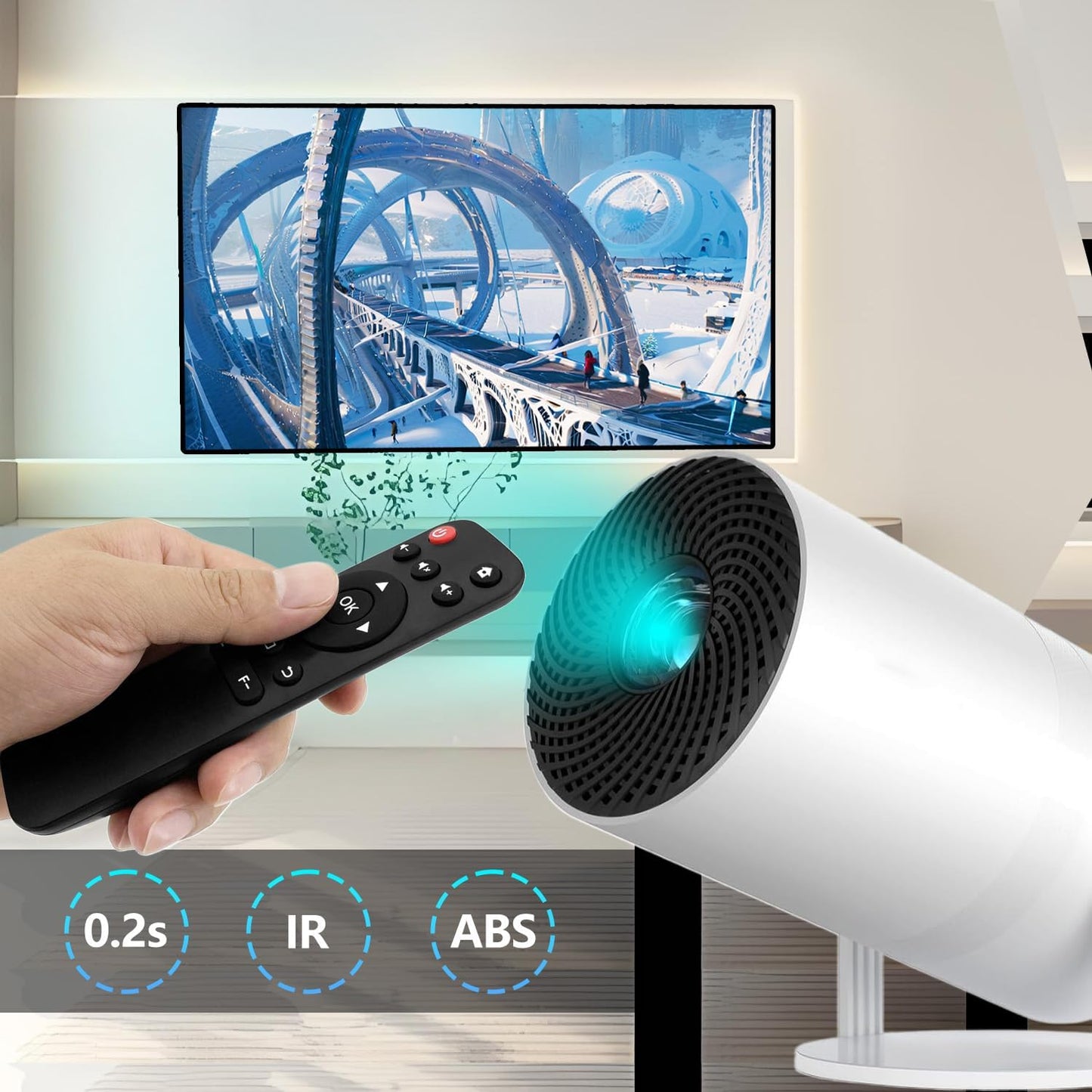 JISIZKY X3 Replacement Remote Control Compatible with XuanPad Mini Portable Movie Projector