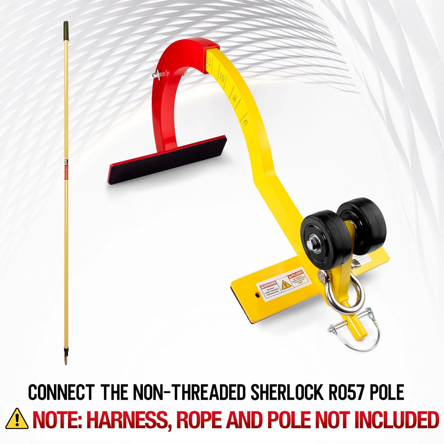 Roof Anchor, Roof Hook for First Man Up (FMU) & Last Man Down (LMD), Heavy-Duty Roof Safety Anchor – 5,000 lb Capacity for Steep-Slope Roofs (6/12 to 12/12 Pitch) | Fall Protection for Roofers