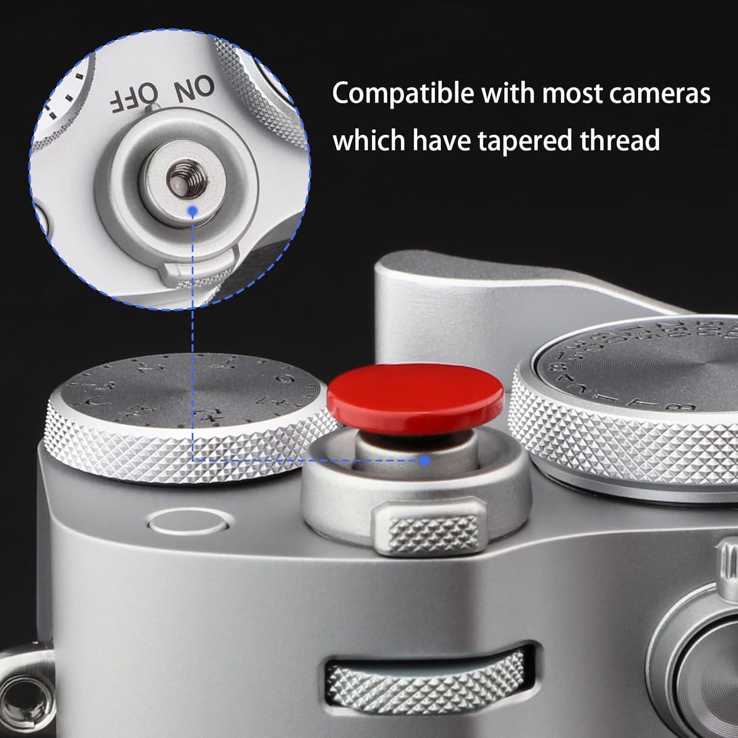 RX1 RX10 FM2 FM2/T FM2N FM3A FE2 EL2 FT2 FT3 M1 M2 M3 M4-P M6 M7 Haoge Metal Shutter Release Button for Sony I II III