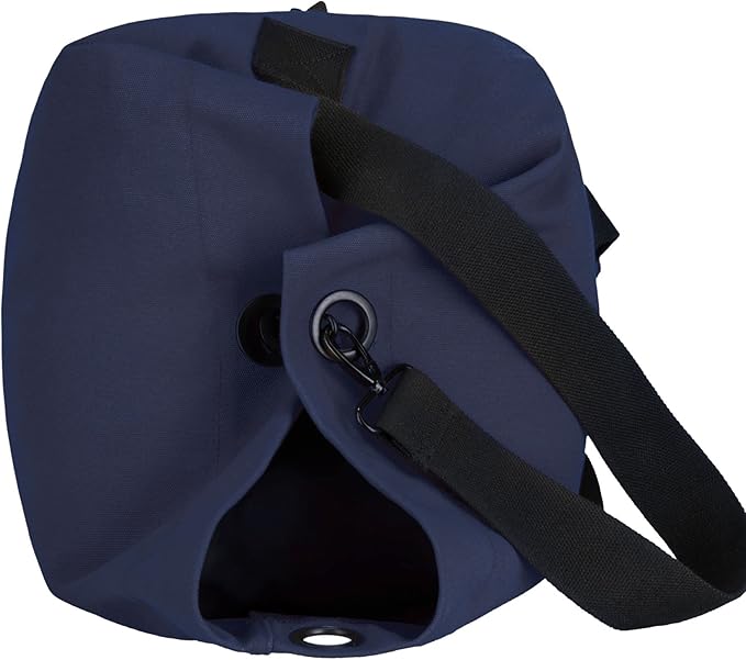 WHITEDUCK G.I Top Load Military Rucksack Style Double Strap Duffel Bag Heavy Duty and Water Resistant- Gym, Sports, Travel, Hiking, Backpacking (21" x 37", Navy)
