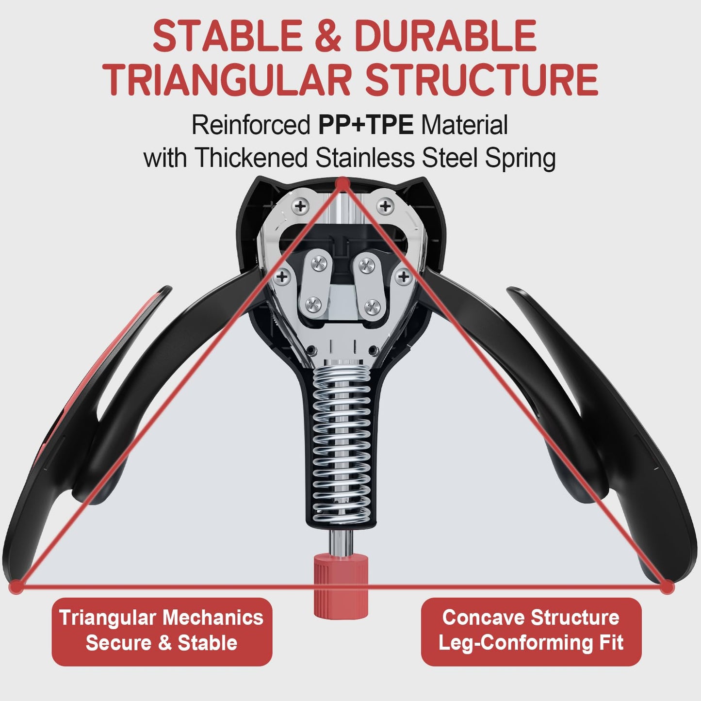 Pelvic Floor Exercise Devices 77 lb Adjustable Kegel Inner Thigh Exerciser and Hip Trainer Workout Equipment for Home Postpartum Recovery Women Men, with Band, Black