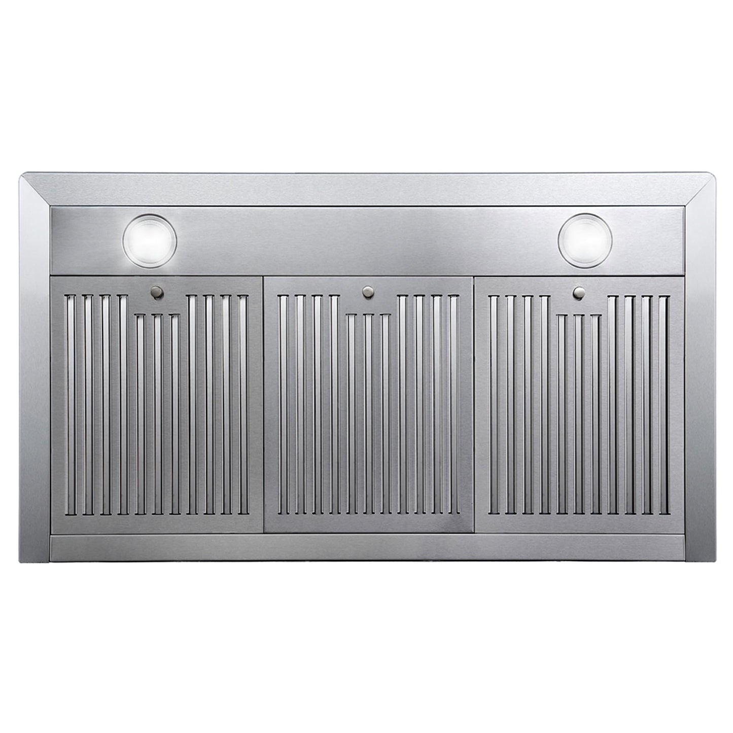 COSMO COS-63190 36 in. Vista Collection 380 CFM Ducted Wall Mount Range Hood, Button Controls, LED Lights, Stainless Steel
