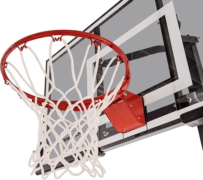 Silverback In-Ground Basketball Hoops, Adjustable Height Tempered Glass Backboard and Pro-Style Flex Rim. - Multiple Styles Available