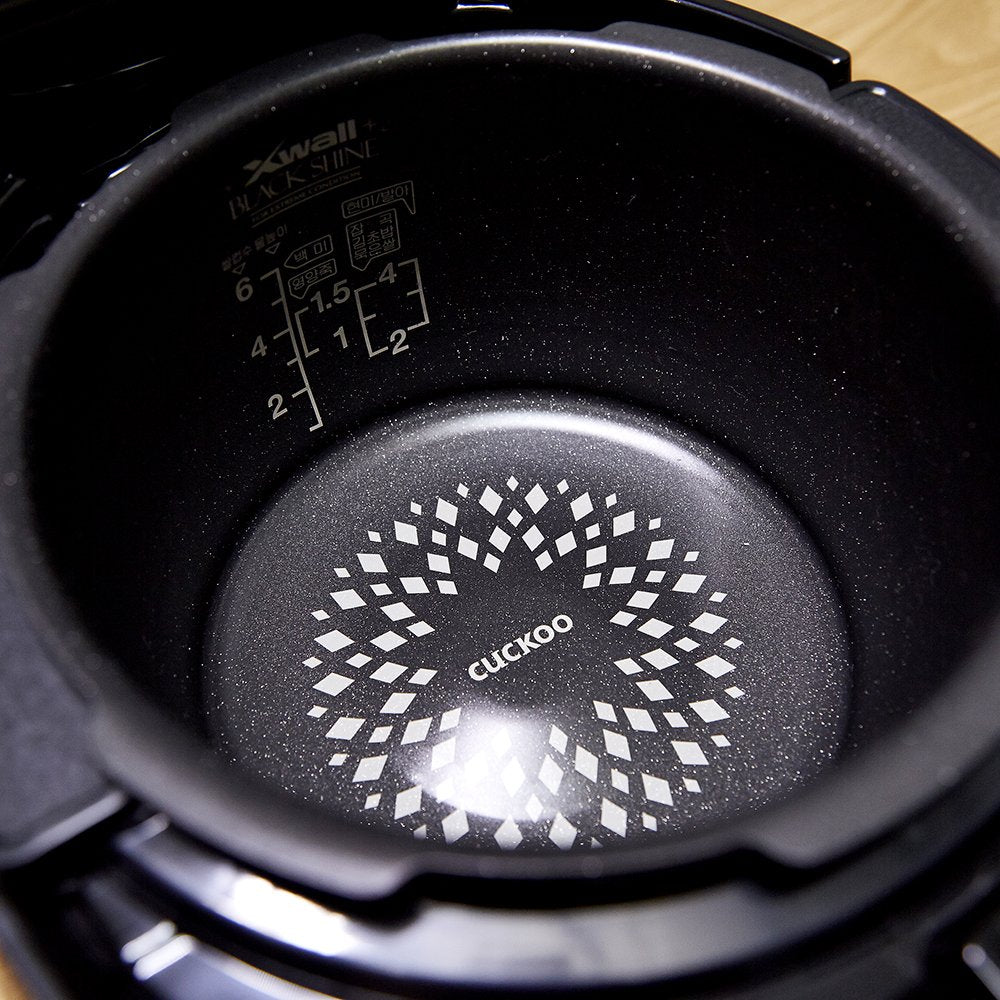 CUCKOO IH Pressure Rice Cooker 16 Menu Options: White, Brown, Porridge, Sushi, & More, LED Screen, Fuzzy Logic Tech, 26 PSI (Pressure), 6 Cups / 1.5 Quarts (Uncooked) CRP-HZ0683FR Red/Black