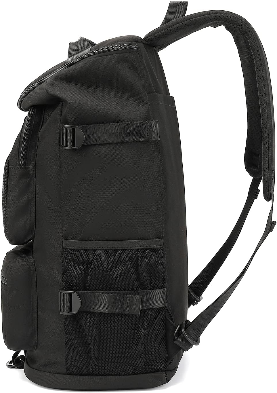 Backpack 4-Way Kalesi Gym Duffle Bag Waterproof with Shoes Compartment for travel Sport Hiking laptop (Black)