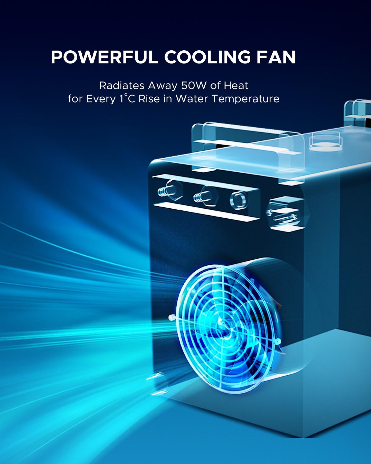 OMTECH 9L Industrial Water Chiller 2.6gpm CW-3000 Water Cooler for 40W K40 CO2 Laser Engraving & Cutting Machines, Water Cooling System Radiates 50W of Heat per Degree C