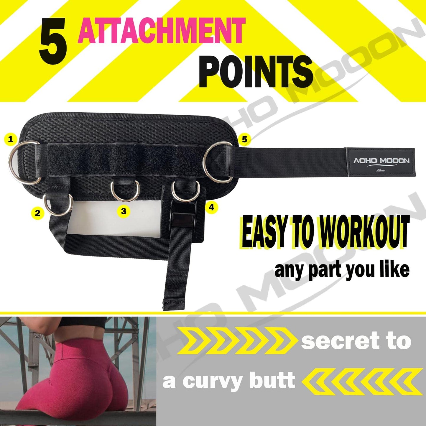 Ankle Straps for Cable Machine Accessories, Adjustable Buckle Suitable for Men & Women, Comfort fit Neoprene Ankle Cuffs for Glute Kickbacks, Lift The Butts, Gym Lower Body Exercises (Pair, Black)