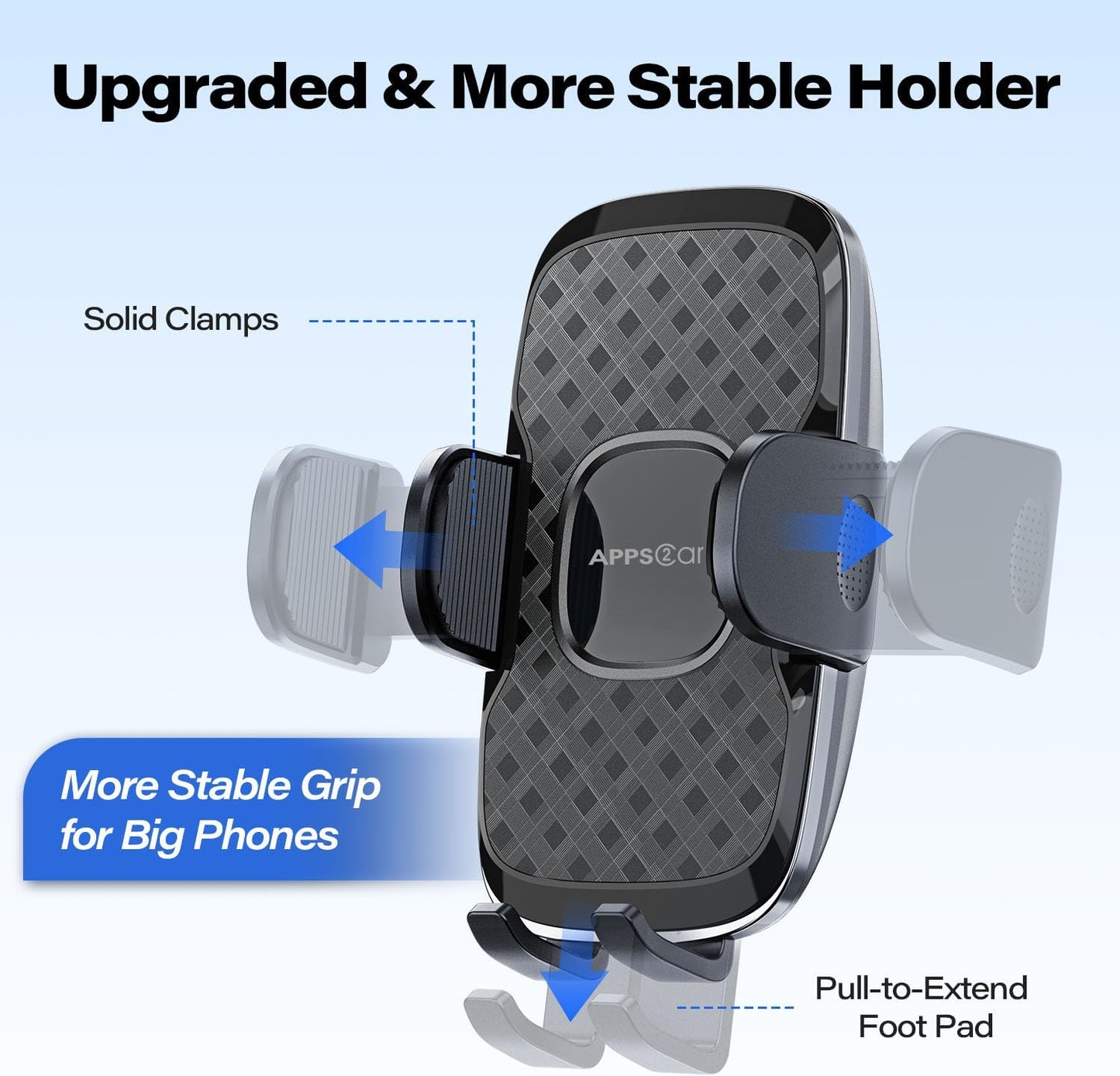 APPS2Car 14'' Gooseneck Car Phone Holder,Heavy Duty Phone Holder for Truck, [Flexibile Long Arm] [Anti Shake