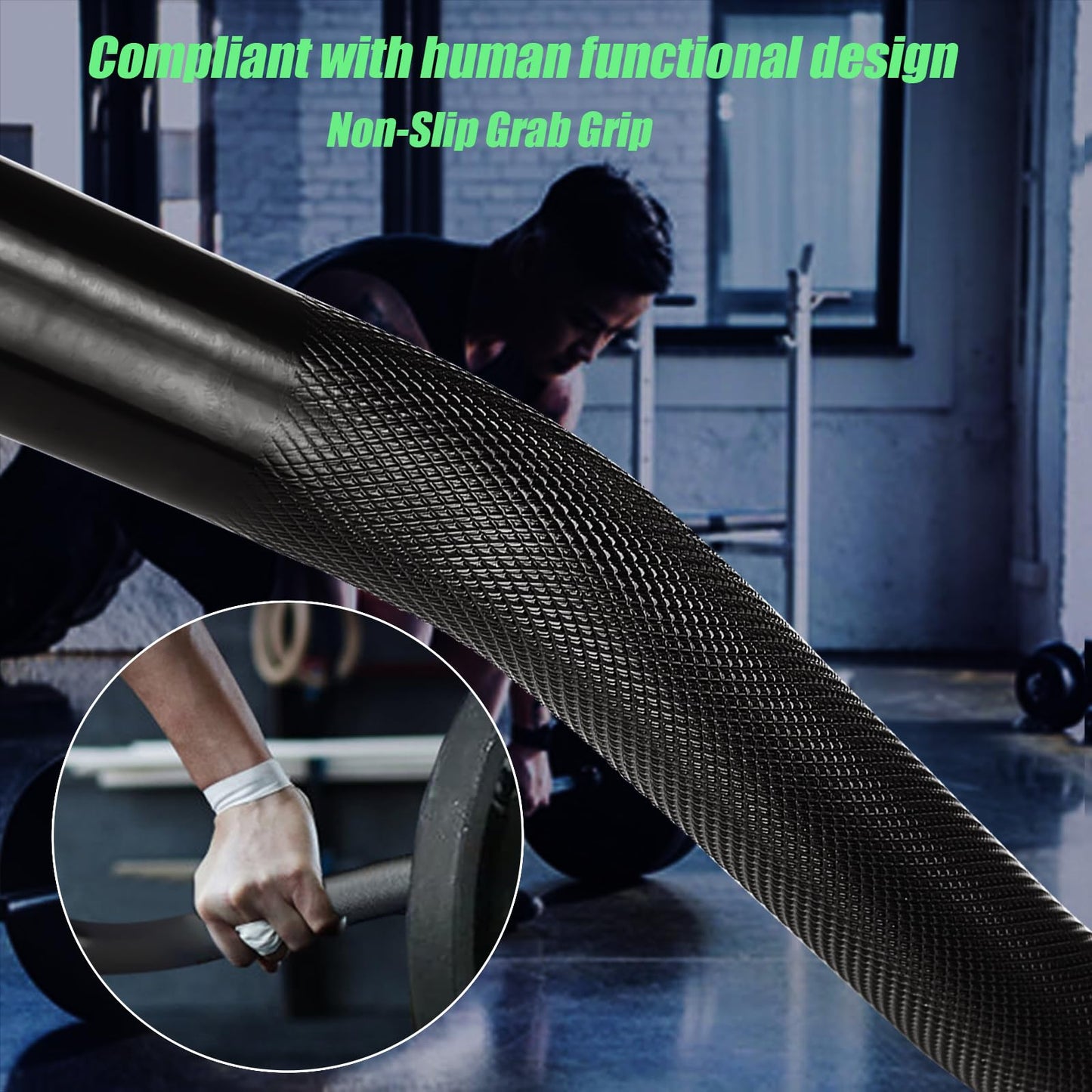 AZOI 47" EZ Curl Bar - 1-Inch Weight Lifting Bar with 2 Star Collars, 220lb Capacity Curling Bar for Home Gym, Exercise Barbell for Biceps, Triceps, Hip Thrusts, Squats, Lunges