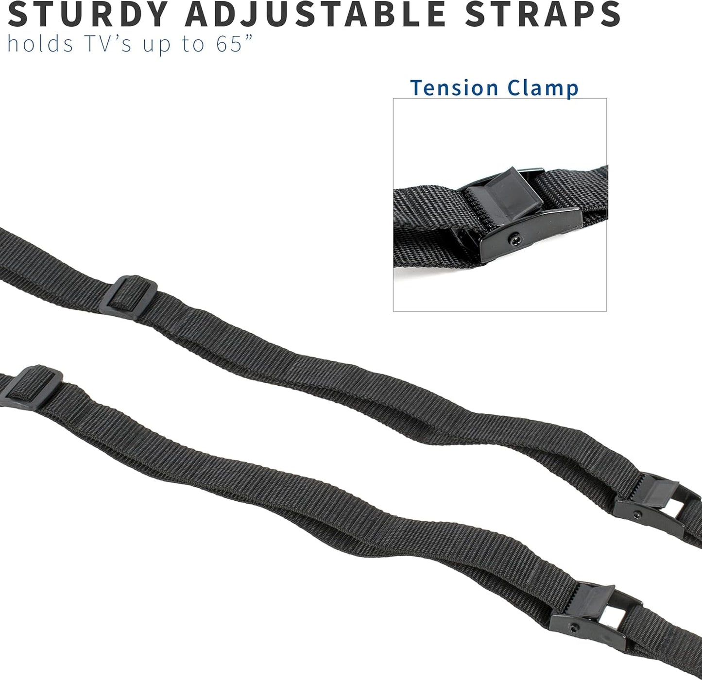 VIVO STAND-SK02 TV Anti-Tip Heavy Duty Dual Cable Kit, Non Tipping Safety Straps for Screens or Furniture Mounting
