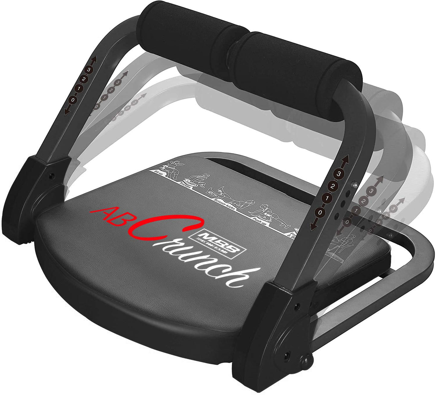 Fitlaya Fitness-abs exercise equipment ab machine for Abs and Total Body Workout, home gym fitness equipment for all ages. (BLACK)