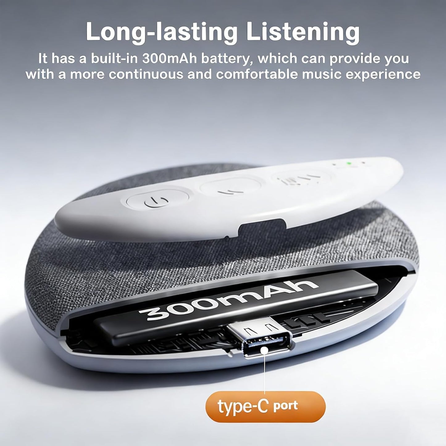 Generic 2026 New Bluetooth Sleep Pillow Speaker, Wireless White Noise Pillow Speaker with Timer, Ultra-Thin Stereo Bass