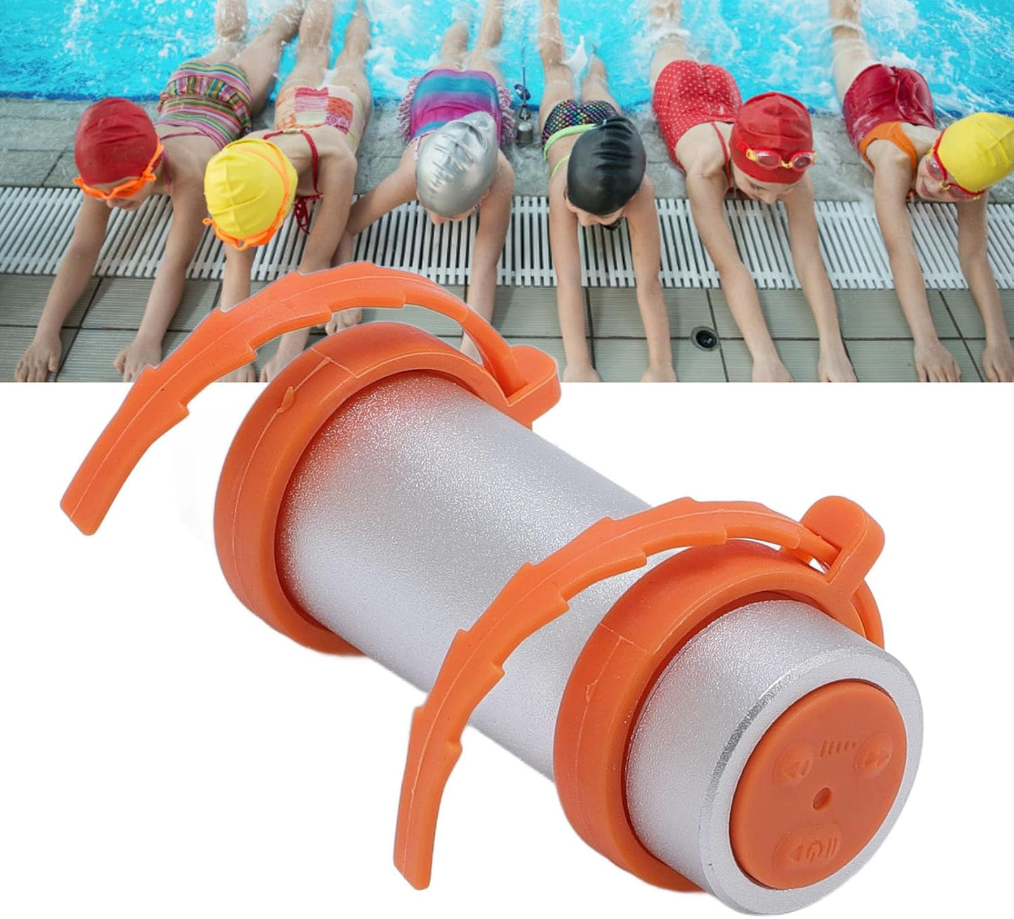 Swimming MP3 Swimming FOSA Water Proof Player, HiFi Music Player with Water Proof Earphones for and Diving. Adjustable