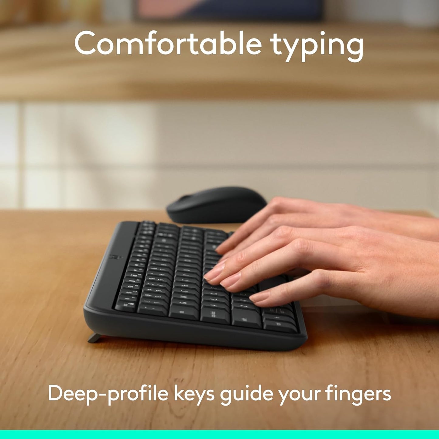 Logitech K250 Bluetooth Keyboard with Numpad, Easy Connectivity, Compact Wireless Keyboard Made with Recycled Plastic