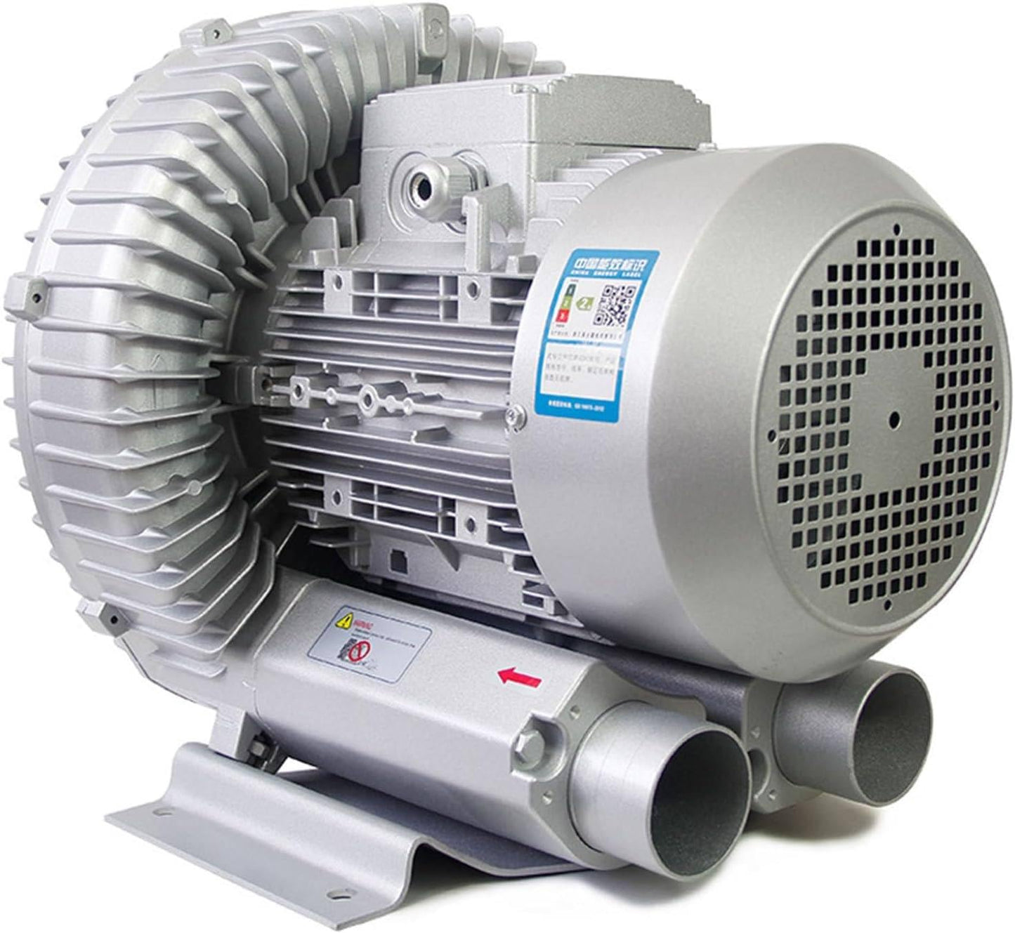 Regenerative Blower, 120W-1100W Single Phase High-Pressure Vortex Ring Blower, Industrial Vacuum Pump for Air Blowing Or Suction for Sewage Aeration Aquarium Fish Pond,1100W/1.48HP