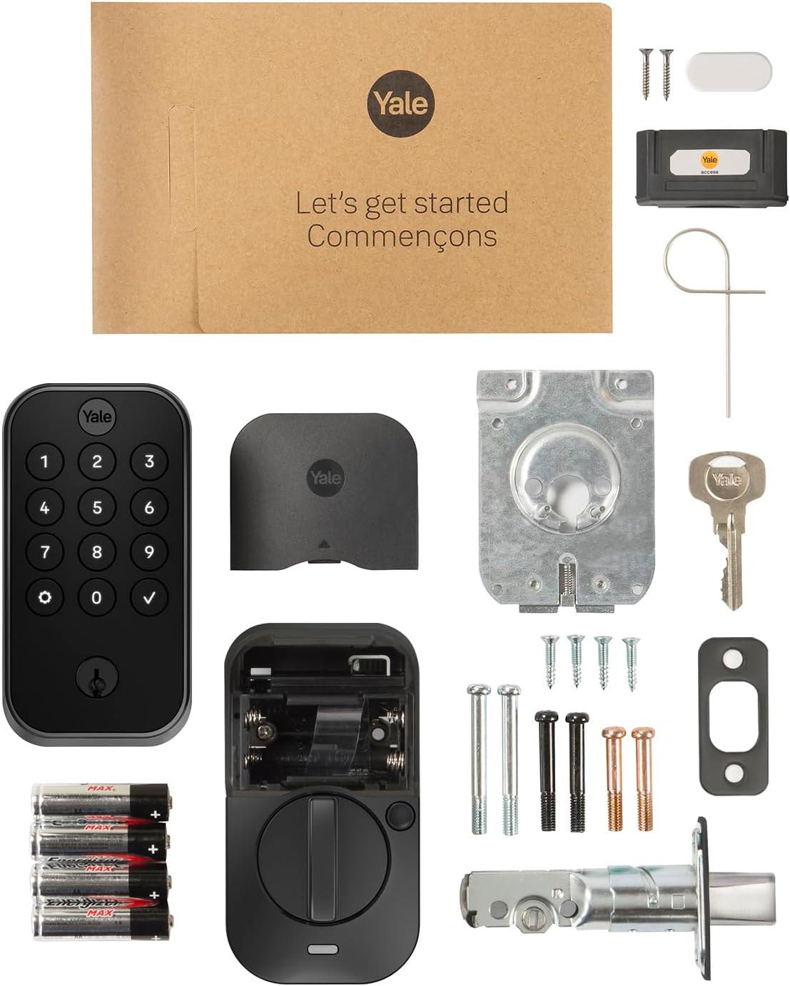 Yale Security Assure Lock 2 - Black Suede Smart Deadbolt with Wi-Fi Keypad & Fingerprint Scanner