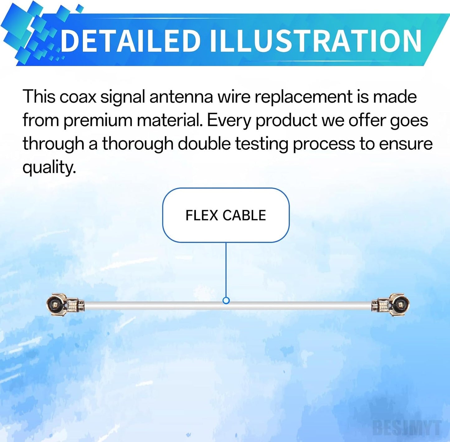 A02s A02s SM-A025U SM-A025U1 for Samsung Galaxy Coax Antenna Flex Cable Replacement Coax Signal Antenna Wire