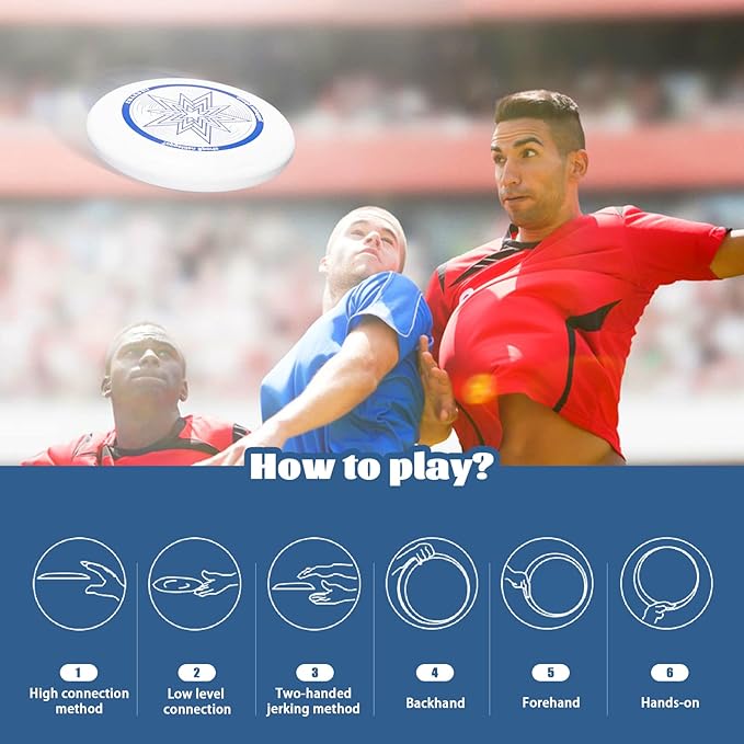 Eastgoing Outdoor Flying Disc 175 Gram, 10.75 Inch Sport Disc ，Loads of Colors Available, Suitable for Competitions, Team Flying Disc for Beach, Park, Pet, Camping and More,