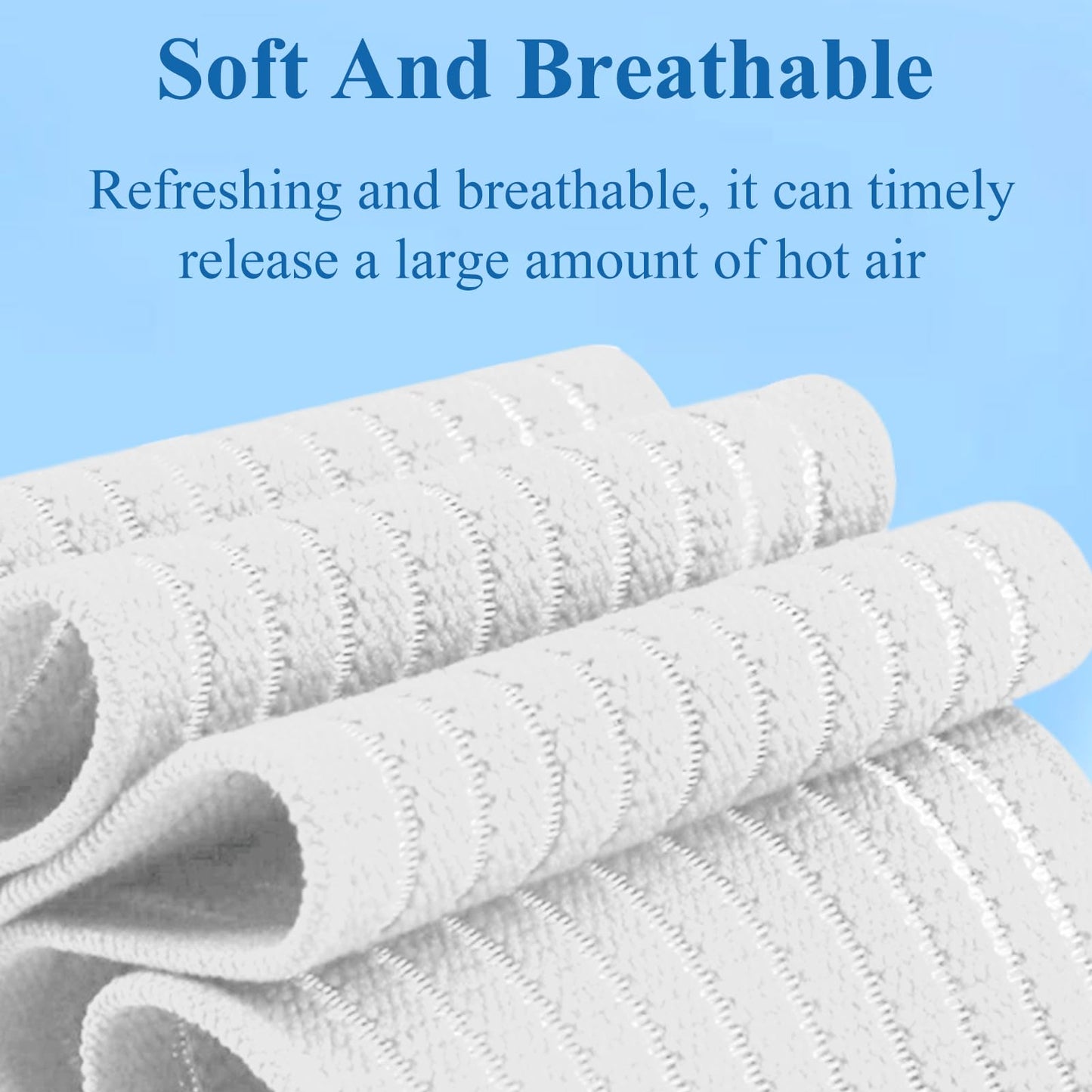 4-Pack Ice Pack Straps, Reusable & Stretchable – 35.5"x3" Adjustable Elastic Wrap with Hook and Loop Closure, Secure Ice Pack Holder for Cold Therapy(White)